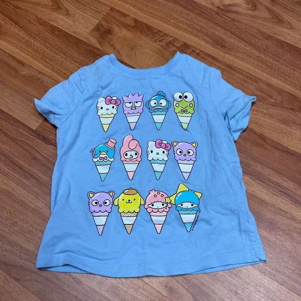 Old Navy Toddler Kids Hello Kitty® Unisex Graphic T-Shirt  Blue Size 3T